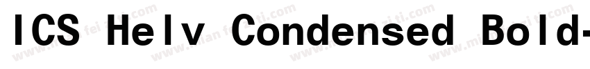 ICS Helv Condensed Bold字体转换